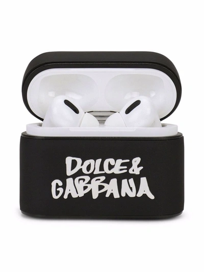 Dolce & Gabbana Cover For Airpods Pro With Print In Black