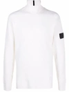 STONE ISLAND SHADOW PROJECT HIGH NECK SWEATER WITH APPLICATION
