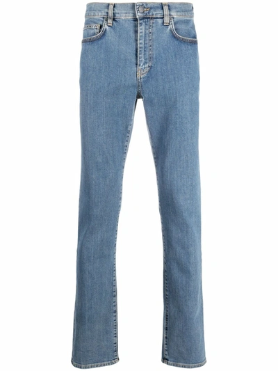 Moschino Teddy Straight-leg Jeans In Blue