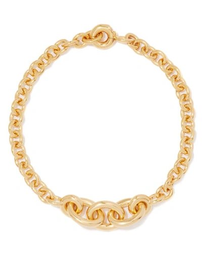 Saint Laurent Chain-link Necklace In Gold
