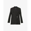 Givenchy Oversized Wool Blazer W/ Metal Lock Closure