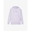 GIVENCHY MENS LILAC BARBED WIRE-PRINT DROPPED-SHOULDER COTTON-JERSEY HOODY S