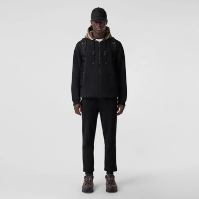 Burberry Check-pattern Zip-up Hooded Sweatshirt In Multi