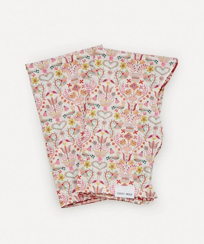 Coco & Wolf Love Birds And Mitsi Valeria Wavy Edge Napkins Set Of Two In Assorted