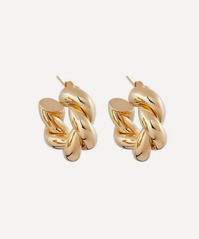 Martha Calvo Mini Rope Gold-plated Hoop Earrings