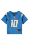 NIKE INFANT NIKE JUSTIN HERBERT POWDER BLUE LOS ANGELES CHARGERS GAME JERSEY,4128631