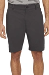 Nike Dri-fit Uv Flat Front Chino Golf Shorts In Dark Smoke Grey