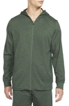 Nike Yoga Dri-fit Zip-up Hoodie In Galactic Jade/ Sequoia