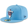 NEW ERA NEW ERA LIGHT BLUE TENNESSEE TITANS OMAHA 59FIFTY FITTED HAT,70466963