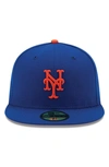 NEW ERA NEW ERA ROYAL NEW YORK METS AUTHENTIC COLLECTION ON FIELD 59FIFTY FITTED HAT,70360938