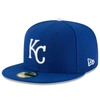 NEW ERA NEW ERA ROYAL KANSAS CITY ROYALS GAME AUTHENTIC COLLECTION ON-FIELD 59FIFTY FITTED HAT,70360937
