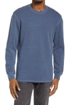 The Normal Brand Vintage Wash Thermal Long Sleeve T-shirt In Vintage Blue