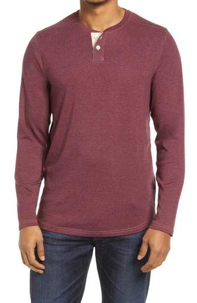 The Normal Brand Puremeso Henley In Wine