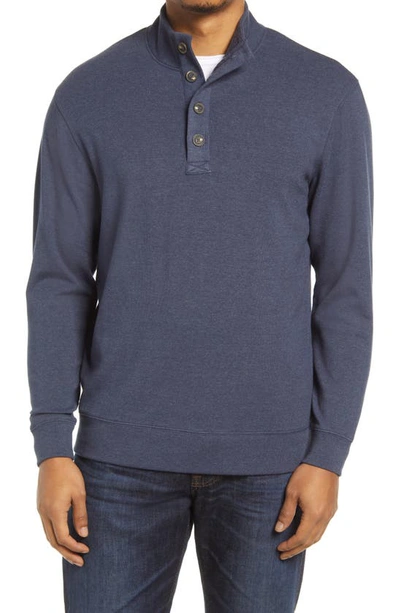 The Normal Brand Puremeso Mock Neck Top In Normal Navy