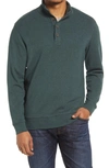 The Normal Brand Puremeso Mock Neck Top In Green Gables