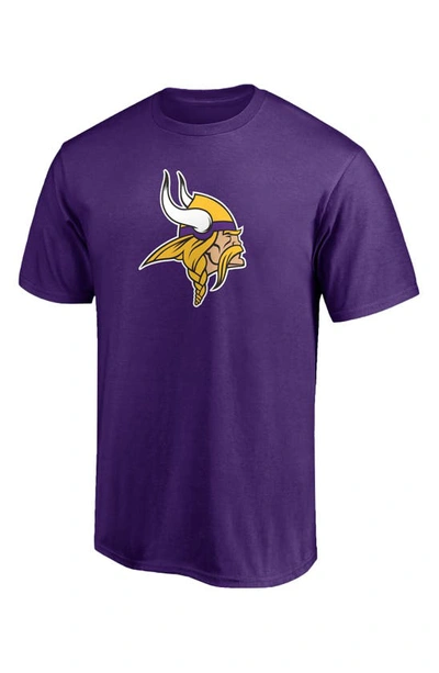 Fanatics Branded Justin Jefferson Purple Minnesota Vikings Player Icon Name & Number T-shirt