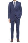 PETER MILLAR CLASSIC FIT SOLID NAVY WOOL SUIT,T33966