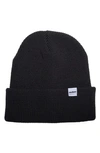 Druthers Organic Cotton Knit Beanie In Washed Black