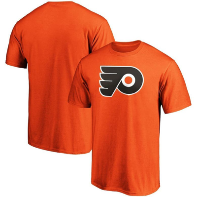 Fanatics Branded Orange Philadelphia Flyers Team Primary Logo T-shirt