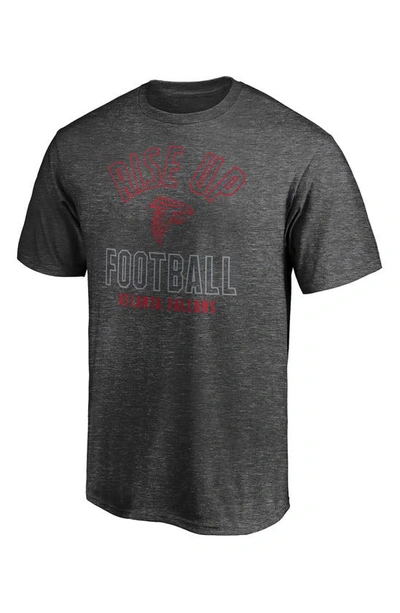 Fanatics Branded Heathered Charcoal Atlanta Falcons Hometown Rise Up T-shirt In Heather Charcoal