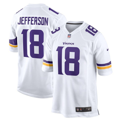 Nike Justin Jefferson White Minnesota Vikings Game Jersey