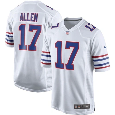 Nike Men's Nfl Buffalo Bills (josh Allen) Game Football Jersey In White