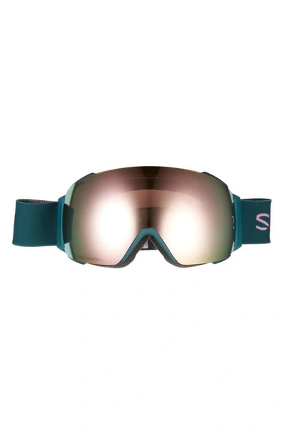 Smith I/o Mag(tm) Snow Goggles In Everglade Rose Gold Mirror