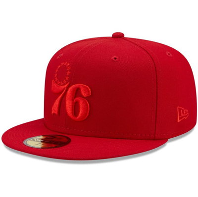 New Era Scarlet Philadelphia 76ers Color Pack 59fifty Fitted Hat