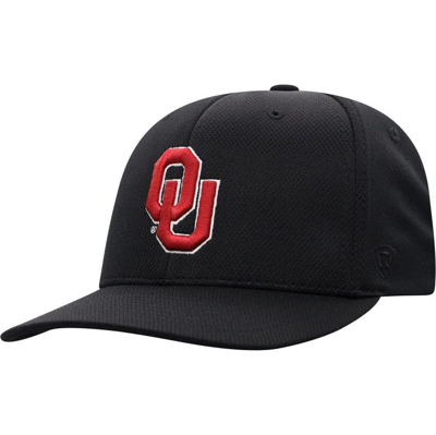 Top Of The World Black Oklahoma Sooners Reflex Logo Flex Hat