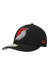 New Era Portland Trail Blazers Team Low Profile 59fifty Fitted Hat In Black