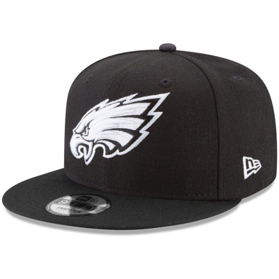 New Era Black Philadelphia Eagles B-dub 9fifty Adjustable Hat
