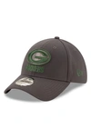 NEW ERA NEW ERA GRAPHITE GREEN BAY PACKERS STORM 39THIRTY FLEX HAT,70518946