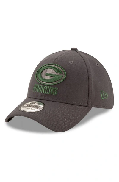 New Era Green Bay Packers Graph Team Classic 39thirty Cap In Graphite