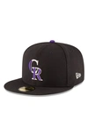 New Era Men's Black Colorado Rockies 2021 Mlb All-star Game Authentic On-field Collection Low Profile 59fift In Black