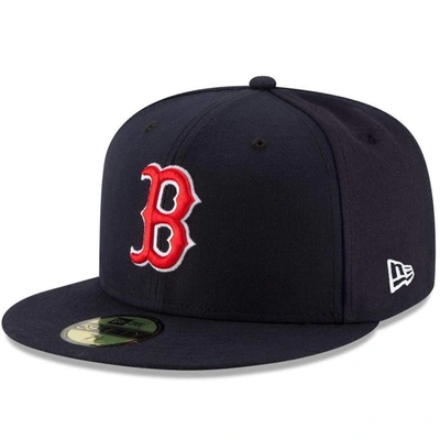 New Era Boston Red Sox Game Authentic Collection On-field 59fifty Fitted Cap In Navy/red