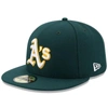 New Era Oakland Athletics Low Profile Ac Performance 59fifty Cap In Green