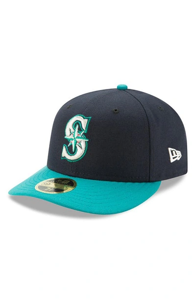 New Era Men's Seattle Mariners Alternate Authentic Collection On-field Low Profile 59fifty Fitted Cap In Navy