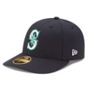 NEW ERA NEW ERA NAVY SEATTLE MARINERS AUTHENTIC COLLECTION ON FIELD LOW PROFILE GAME 59FIFTY FITTED HAT,70360658