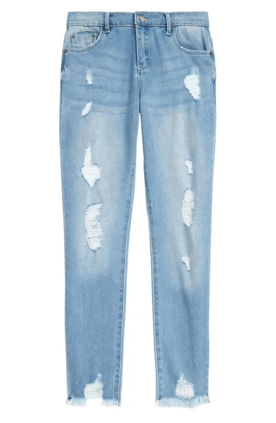 Tractr Kids' Little Girl's & Girl's Distressed High-rise Skinny Jeans In Indigo