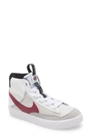 Nike Blazer Mid '77 High Top Sneaker In White/ Maroon/ Black