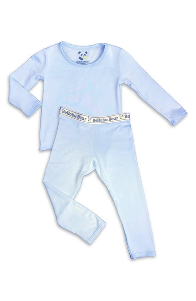 Bellabu Bear Kids' Baby Boy's & Little Boy's Sky Long-sleeve Shirt & Pants Pajama Set In Light Blue