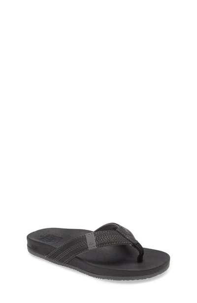Reef Kids' Cushion Bounce Flip Flop In Black