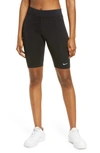 Nike Black Sportswear Essential Bike Shorts In Black/ White