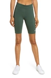 Nike Sportswear Essential Bike Shorts In Galactic Jade/ White