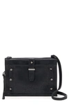 Botkier Warren City Small Leather Crossbody In Black/gunmetal