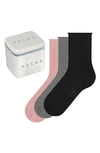 Falke Happy Assorted 3-pack Crew Socks Gift Box In Oh Happy Day