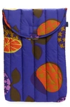 Baggu Puffy 16-inch Laptop Sleeve In Grapefruit Collage