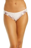 Chantelle Lingerie Embroidered Bikini In Rose Plum