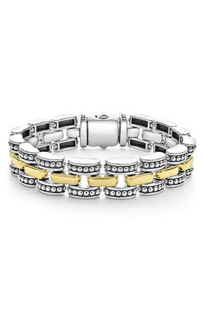 LAGOS GOLD CAVIAR LINK BRACELET,05-81020-7