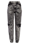 Retroféte Tatum Acid-wash Jeans In Acid Grey